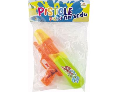 Vodná pištoľ plast 24 cm oranžovo-žltá
