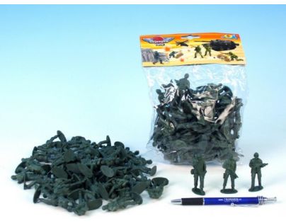 Teddies Vojáci sada plast 5cm 48ks