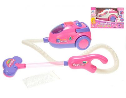 MIKRO 66021 - Vysavač na baterie se světlem - bílý