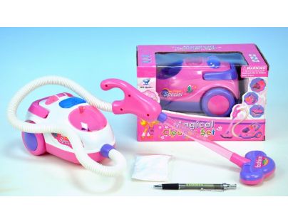 MIKRO 66021 - Vysavač na baterie se světlem - bílý