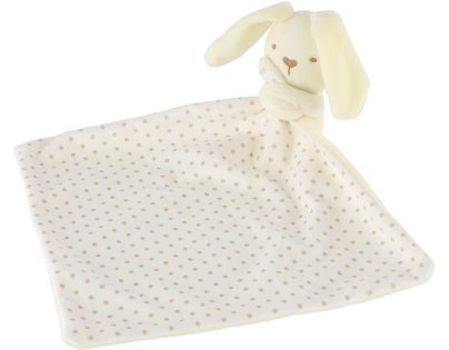 Teddies Zajačik zaspávačik žltý 23 x 23 cm