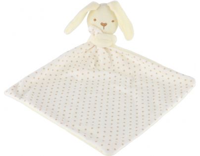 Teddies Zajačik zaspávačik žltý 23 x 23 cm