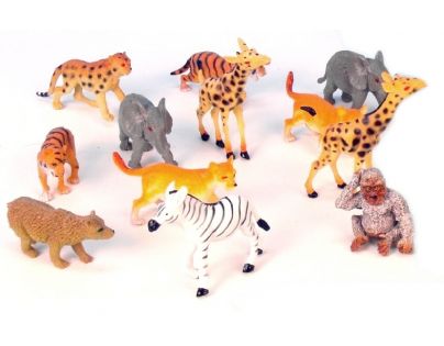 Mikro 50143 - Zvířátka safari - mláďata (6,5-9cm) - 12ks