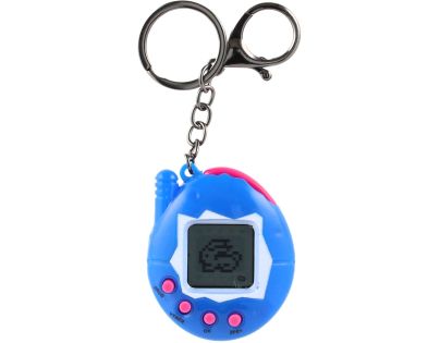 Teddies Zvieratko elektronické prívesok plast 5x6cm na bat. 4 farby so zvukom na karte 12ks v boxe