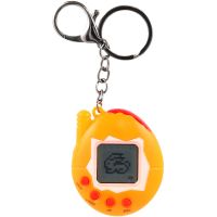 Teddies Zvieratko elektronické prívesok plast 5x6cm na bat. 4 farby so zvukom na karte 12ks v boxe 5