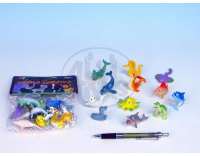 Zvířátka mořská veselá plast 5 cm 12 ks