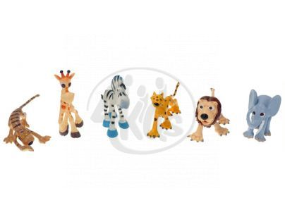 Zvířátka safari veselá 6 ks