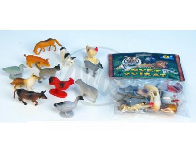 Zvířátka farma plast 4-5 cm 12ks