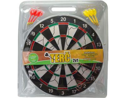 Terč 2v1 na šípky 43 cm