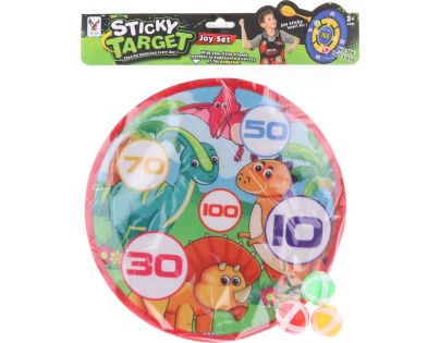 Terč dino s loptičkami na suchý zips