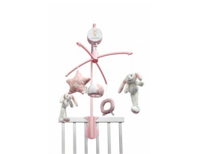 Tiamo Plyšový kolotoč zajíčci Pink