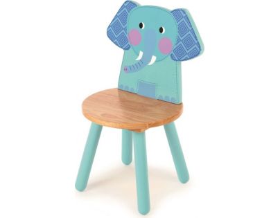 Tidlo Dřevěná židle Animal Slon