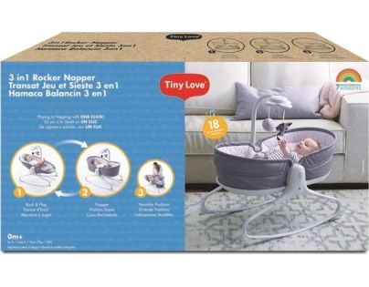 Tiny Love Lehátko 3v1 Rocker Napper Heather Grey