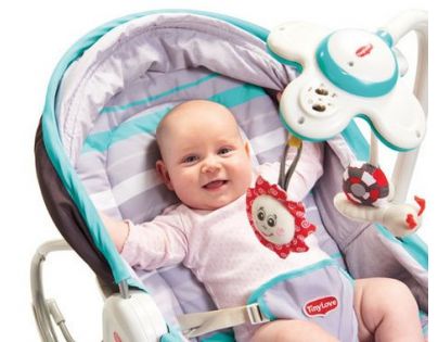 Tiny Love Lehátko 3v1 Rocker Napper šedo tyrkysové