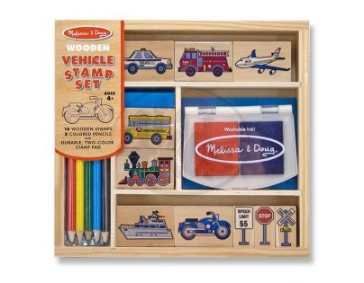 Melissa & Doug 62850 - Tiskátka - dopravní prostředky