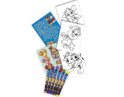 Tlapková patrola pracovné listy s farbami