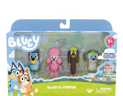 TM Toys Bluey figúrky Priatelia 4 ks