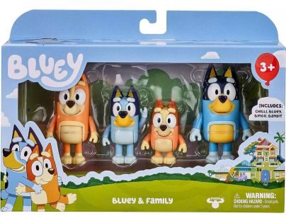 TM Toys Bluey 4 figúrky rodina