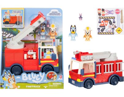 TM Toys Hasičské auto Bluey + 2 figúrky