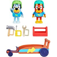 TM Toys Herná sada Bluey na cestách autíčko + figúrky 3