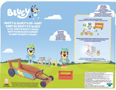 TM Toys Herná sada Bluey na cestách autíčko + figúrky