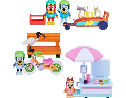 TM Toys Herná sada Bluey na cestách autíčko + figúrky