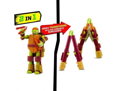 TMNT Korytnačky Ninja Transform to weapon Michelangelo