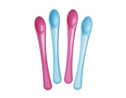 Tomme Tippee Explora Lžičky pro nejmenší 4ks růžovo-modré