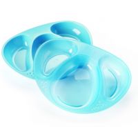Tomme Tippee Explora Misky dělené na 3 části 2ks Tyrkysová Tomme Tippee Explora Misky dělené na 3 části 2ks Tyrkysová