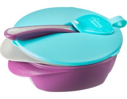 Tomme Tippee Explora Misky pre ľahké naberanie 2ks Fialovo-tyrkysová