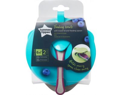 Tomme Tippee Explora Misky pre ľahké naberanie 2ks Fialovo-tyrkysová