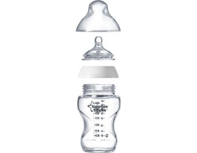 Tomme Tippee Dojčenská fľaša C2N 250 ml sklenená 0 m +