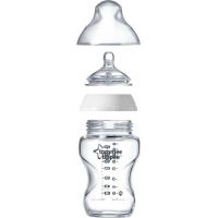 Tomme Tippee Dojčenská fľaša C2N 250 ml sklenená 0 m + 2