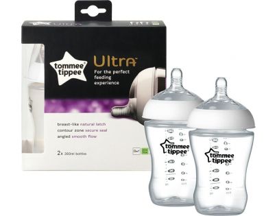 Tommee Tippee dojčenská fľaša ultra 2x260 ml