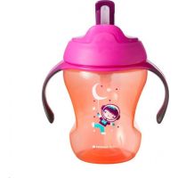 Tomme Tippee Netečúci hrnček so slamkou Explora Easy Drink 230ml 6m + oranžová kozmonautka Tomme Tippee Netečúci hrnček so slamkou Explora Easy Drink 230ml 6m + oranžová kozmonautka