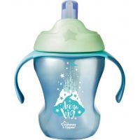 Tomme Tippee Netekoucí hrnek s brčkem Explora Easy Drink 230ml 6m+ zelený se zámkem Tomme Tippee Netekoucí hrnek s brčkem Explora Easy Drink 230ml 6m+ zelený se zámkem