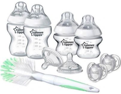 Tommee Tippee Sada dojčenských fľaštičiek C2N s kefou