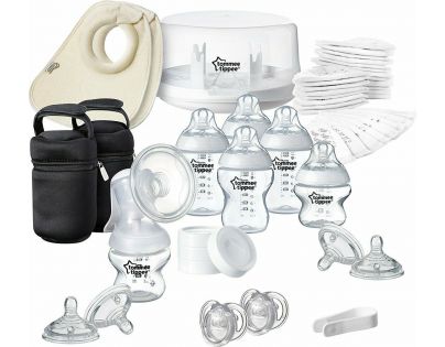 Tomme Tippee Sada dojčenských fľaštičiek C2N so sterilizátorom a odsávačkou