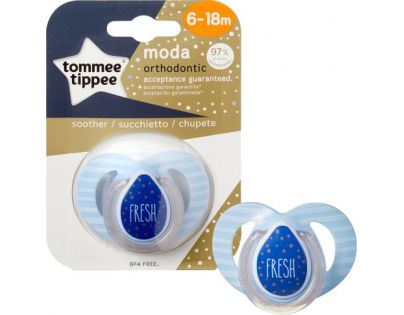 Tomme Tippee Cumlík C2N silikon Moda 6-18m modrý