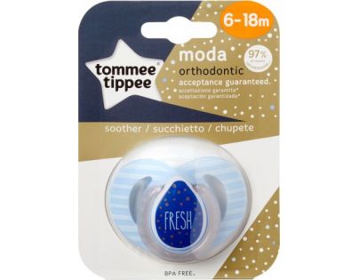 Tomme Tippee Cumlík C2N silikon Moda 6-18m modrý