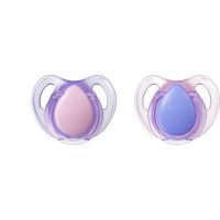Tomme Tippee Šidítko Cherry latex 2 ks 0-6m Basic fialovo-růžové Tomme Tippee Šidítko Cherry latex 2 ks 0-6m Basic fialovo-růžové