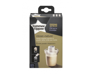 Tommee Tippee Dávkovač na sušené mlieko C2N 6 ks