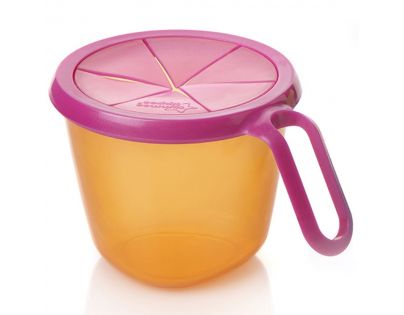 Tommee Tippee Explora Cestovní miska na svačinu - Oranžovo-růžová