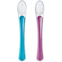 Tommee Tippee Explora Lžičky pro nejmenší silikonové 2ks fialová-tyrkysová Tommee Tippee Explora Lžičky pro nejmenší silikonové 2ks fialová-tyrkysová