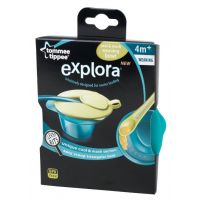 Tommee Tippee Explora Miska s víčkem a lžičkou - Zeleno-modrá 2
