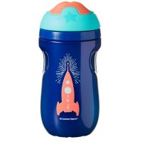 Tommee Tippee Explora Netekoucí termohrnek New 260ml Modrá s raketou Tommee Tippee Explora Netekoucí termohrnek New 260ml Modrá s raketou