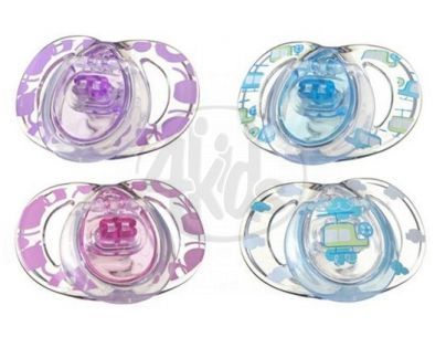 Tommee Tippee Šidítko C2N silikon STYLE 2ks 3-9 m