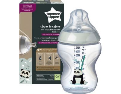 Tommee Tippee Kojenecká láhev C2N 260ml 0m+ šedá