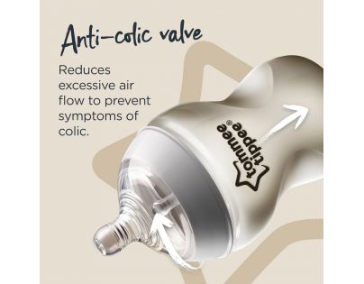 Tommee Tippee Kojenecká láhev C2N 2ks 260ml 0m+ panda