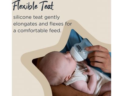 Tommee Tippee Kojenecká láhev C2N 2ks 260ml 0m+ panda